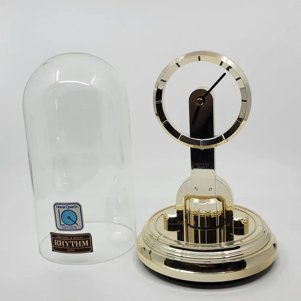 Rhythm Quartz Anniversary Dome Pendulum Mantel Clock. Made in Japan